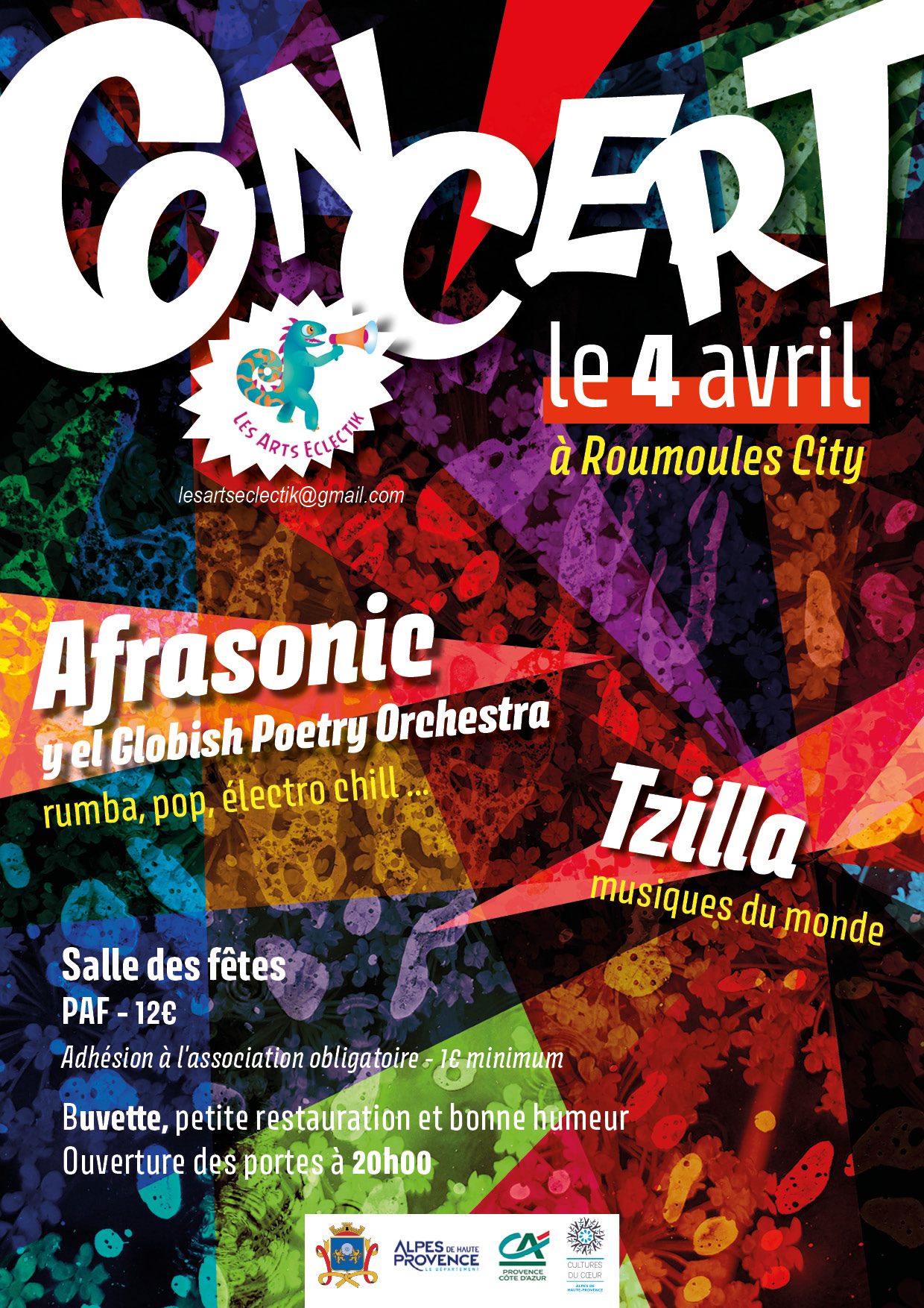 Concert des Arts Eclectik du 4 avril 2026, affiche