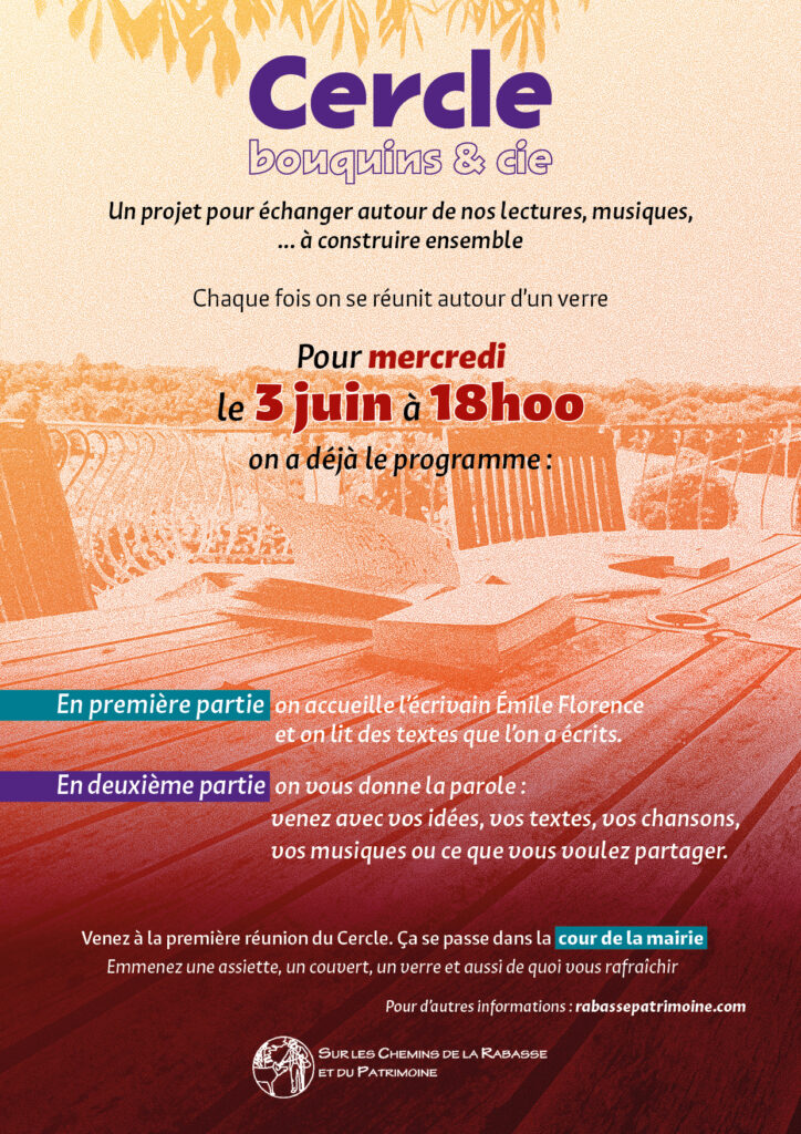 Affiche pour le Cercle - échange de textes