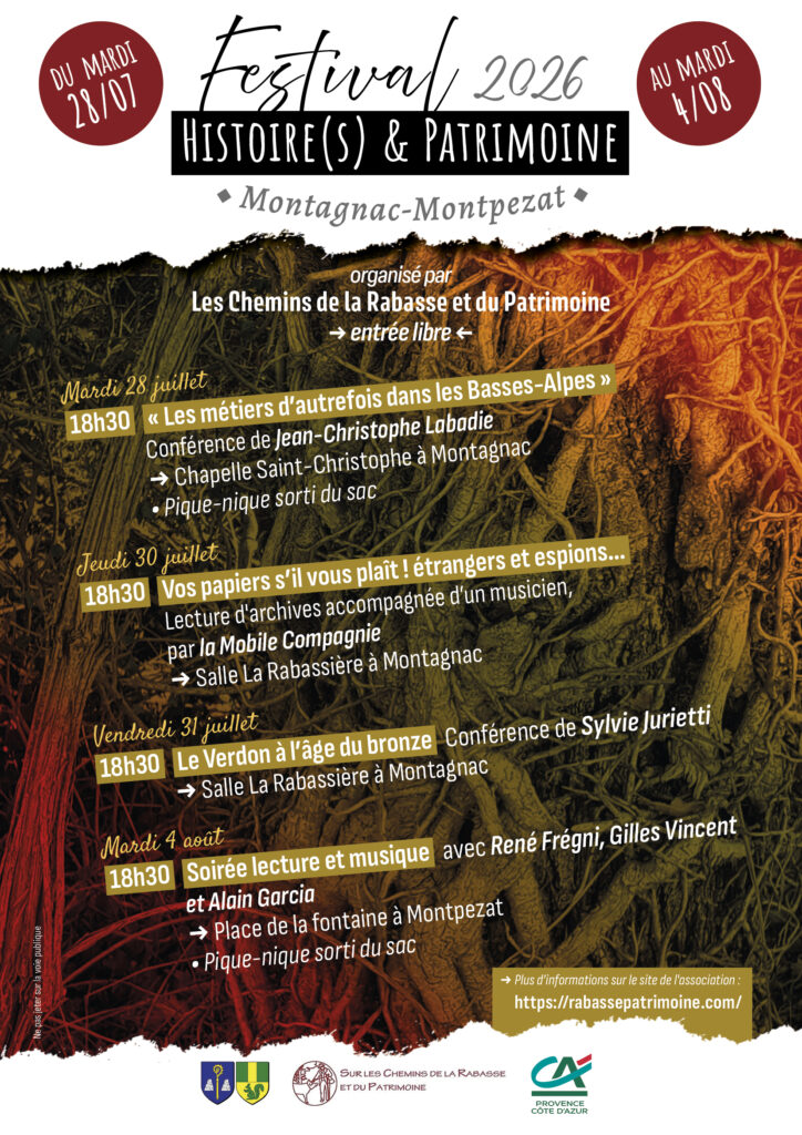 Affiche du Festival Histoire&Patrimoine à Montagnac
